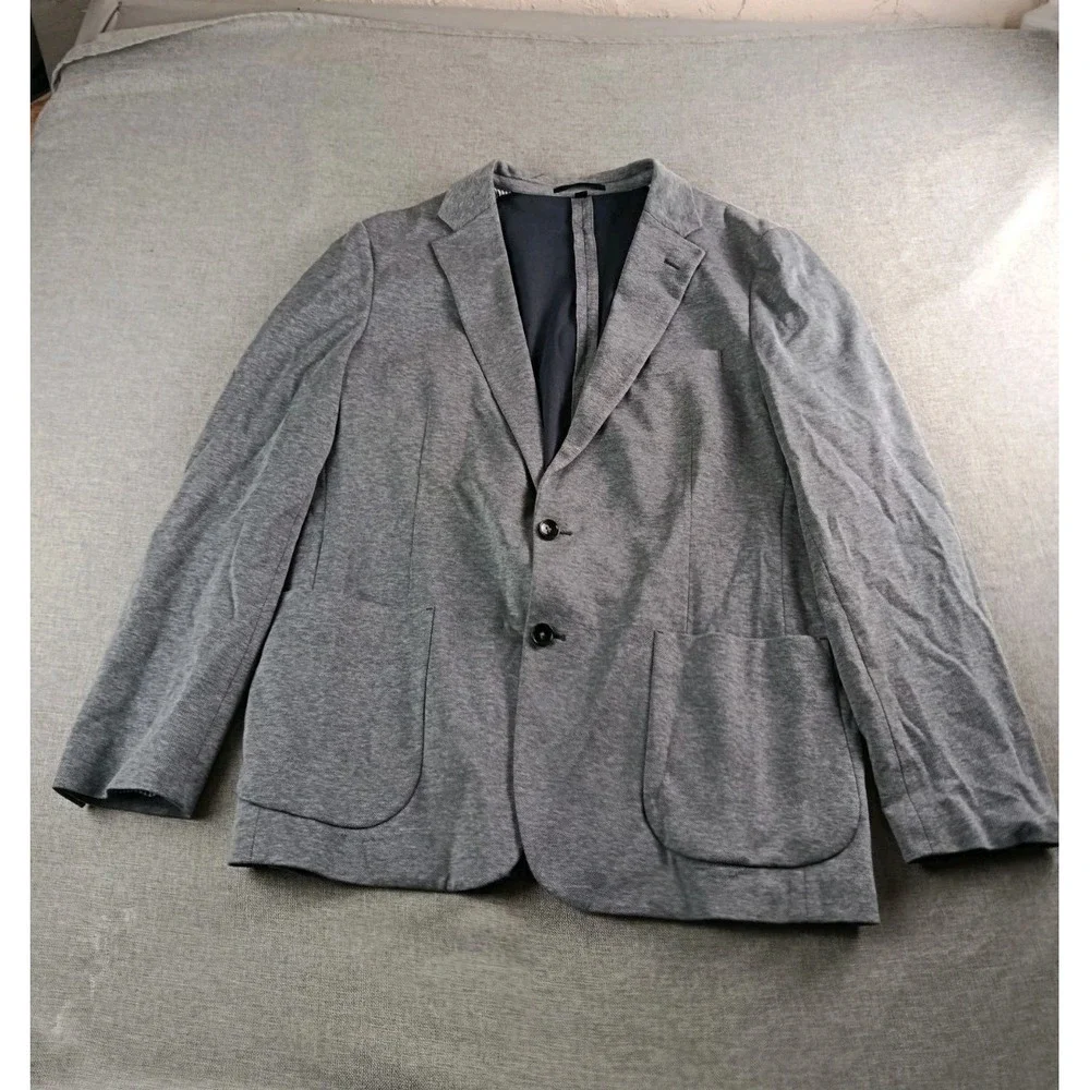 J. Crew Thompson Performance Blazer Mens 44 R Blue Stretch Teacher